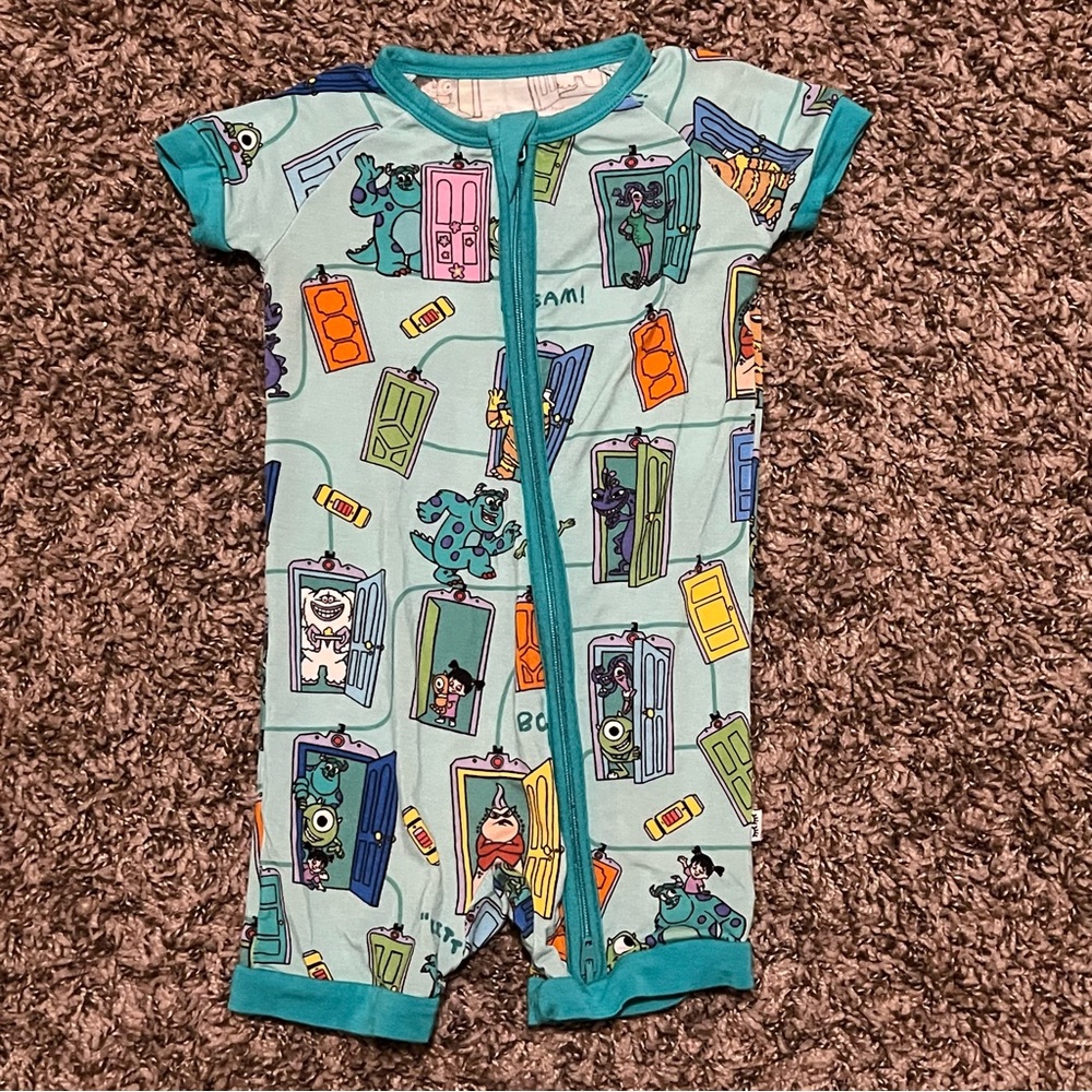 Little Sleepies Monsters Inc. Shorty Zippy